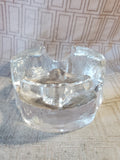 Heavy Clear Glass Ice Glass Candle Votive