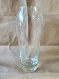 Etched Clear Glass Bud Vase