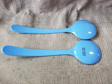Pair of Melamine Floral Serving Spoons