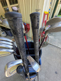 Women's Clubs and Adams Idea Bag - (5)Fairway Woods, (7)Irons + Ball Grabber