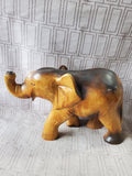 Wooden Elephant Figurine