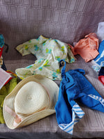 Lot of Doll Clothes with Storage Chest