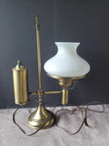Vintage Electric Brass Student Lamp WORKS