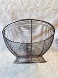 Brown Wire Metal Fruit Bowl