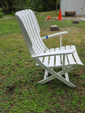 Grosfillex Folding/Adjustable Resin Chairs w/Unbranded Adjustable Size Outdoor Table