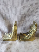 Pair of Philadelphia Manufacturing Company Brass Huck Finn Bookends