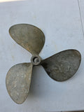 Vintage 3-Blade 13" Btass/Bronze Boat Propeller (B)