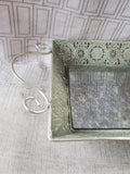 Distressed Ornate Mirrored Decorative Tray
