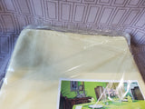 Surety Yellow Oval Tablecloth APPEARS UNUSED