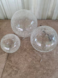 Three Glass Orbs, Yard Decor