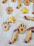 Lot of Small Gingerbread Christmas Ornaments