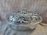 Metal Beachy Covered Casserole Dish