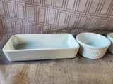 4 Piece Small Ceramic Baking Dish Lot