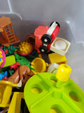 Bin of Small Plastic Toys