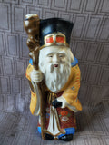 Hand Painted Asian Inspired Man Sake Bottle MISSING STOPPER