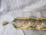 Tapestry Bell Bull with Ornate Brass Hanging Ring