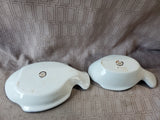 2 Piece Dansk Arabesque Ceramic Fish Plate and Bowl Set