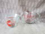 Pair of Glass Liquid Measuring Cups