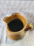 Brown Glazed Pottery Pitcher Vase
