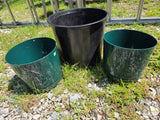 Three Plastic Planter Pots