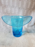 Hand Blown Blue Glass Vase