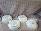Set of 4 Mottahedeh Colonial Williamsburg Restoration "Duke of Gloucester" Coupe Cereal Bowls