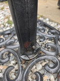 24" Square Cast Iron Decorative Umbrella Stand, Heavyweight ***HEAVY ITEM***READ DETAILS ON PICK UP POLICY***