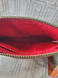 Dooney & Bourke Zebra Print Leather Wristlet