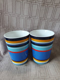 Pair of Lenox DKNY Mult-Colored Mugs (A)