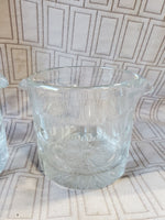 Pair of Clear Glass Wine Rinsers