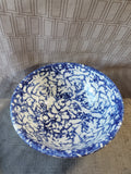 The Cellar Blue Spongeware Serving Bowl