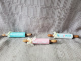 Lot of Miniature Wooden Easter Rolling Pins
