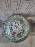 Light Up Snowman Snow Globe WORKS