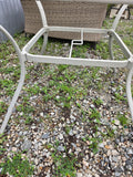 Square Outdoor Dining Table w/Glass Top