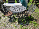 Cast Iron and Aluminum 3-Piece Patio Bistro Set
