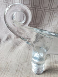 Kosta Boda Style Clear Glass Elephant Paperweight