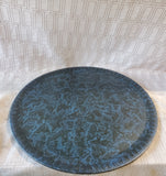 Lightweight Round Blue and Black Serving Tray