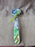 Pair of Melamine Floral Serving Spoons