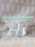 Lot of 3 Clear Acrylic Ice Cube Figurines