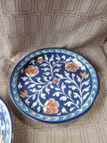 Set of 3 Pottery Barn Blue "Ava" Salad Plates