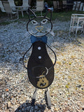 Metal Cat Planter Pot Holder