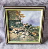 Miniature Reproduction "On a Farm in East Kent" 1889 by Thomas Sidney Cooper