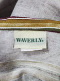 Pair of Waverly Wine Red Scalloped Edge Grape Motif Valances