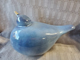 (B) Ceramic Blue Bird Figurine