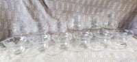Set of 6 Engraved Floral Shrimp Cocktail Glasses