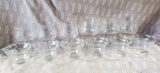 Set of 6 Engraved Floral Shrimp Cocktail Glasses