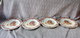Set of 4 Cracker Barrel "Thanksgiving Traditions" Salad Plates