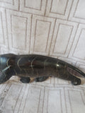Hand Carved Horn Panter Figurine