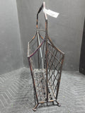 Bronze Tone Metal Magazine Basket