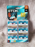 TDK Set of 6 MC60 Mini Cassette Tapes UNOPENED